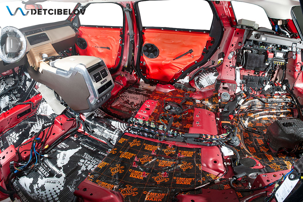 Шумоизоляция пола Land Rover