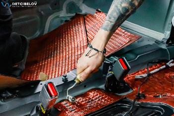 Kia Soul: шумоизоляция STP Aerocell