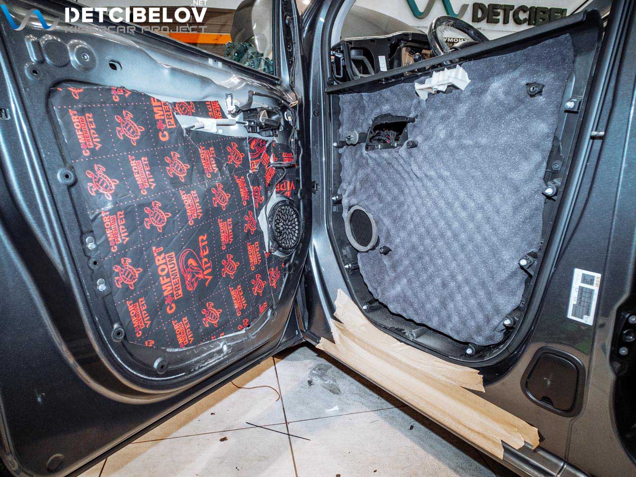 Шумоизоляция дверей Peugeot