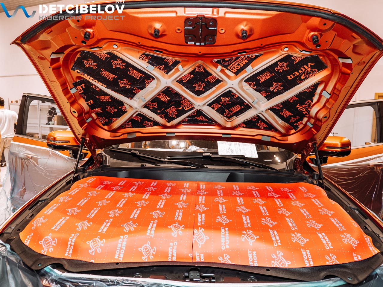 Шумоизоляция капота Haval