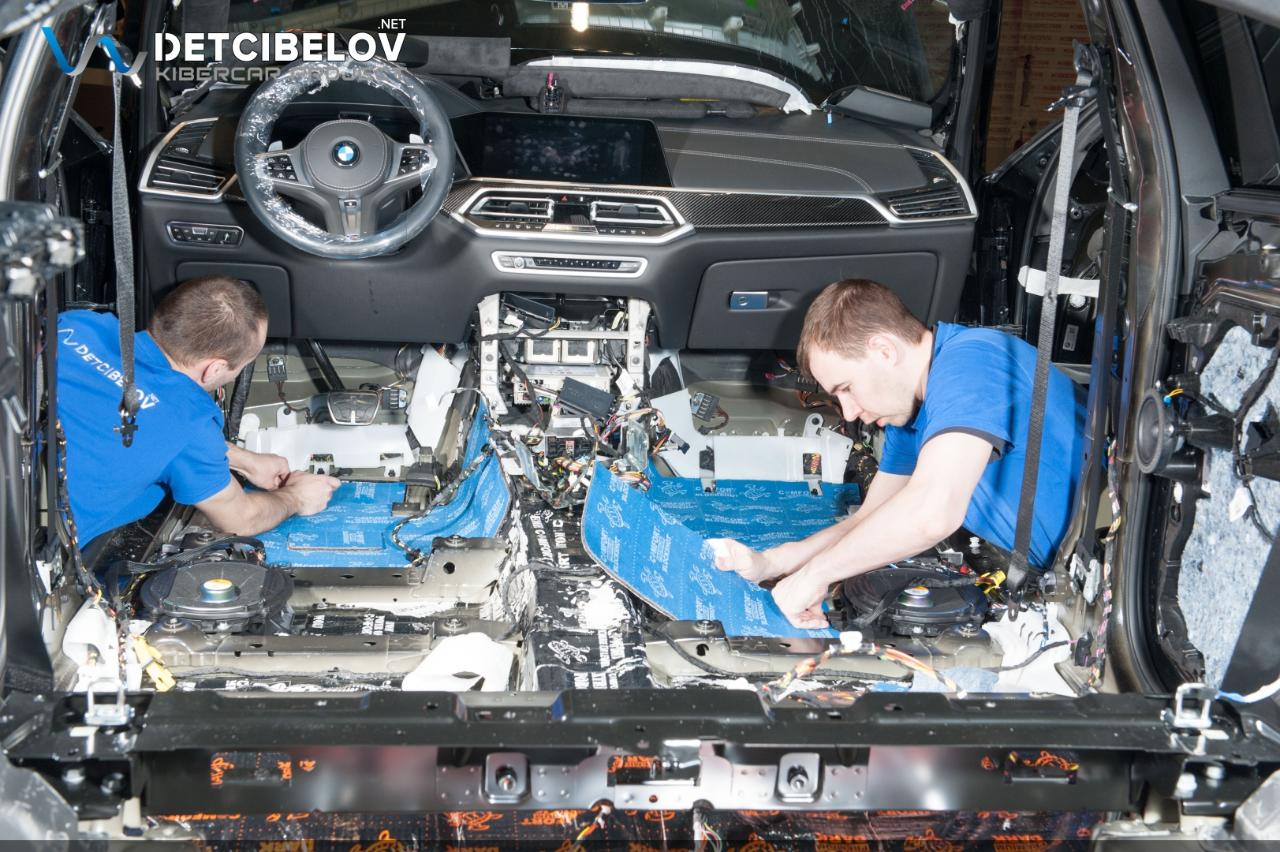 Шумоизолция пола BMW X6 (G06)