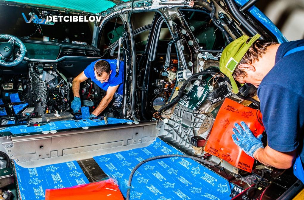 Шумоизоляция колесных арок Volkswagen Touareg