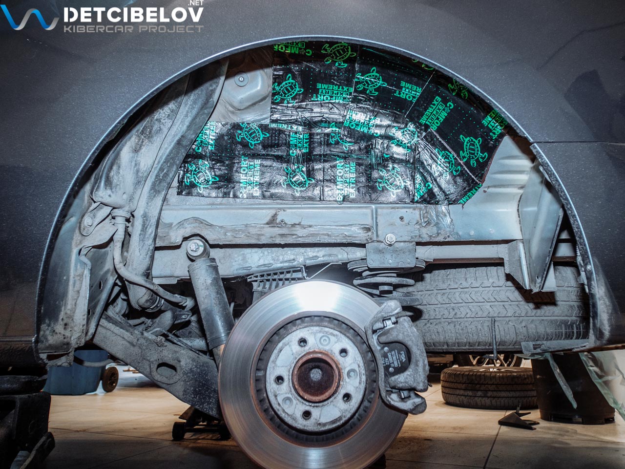 Шумоизоляция колесных арок