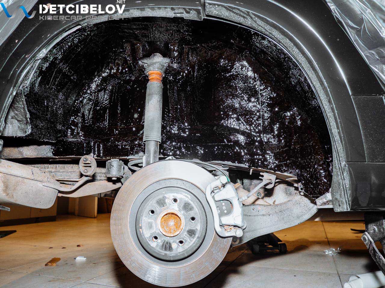 Шумоизоляция задних колесных арок Chery