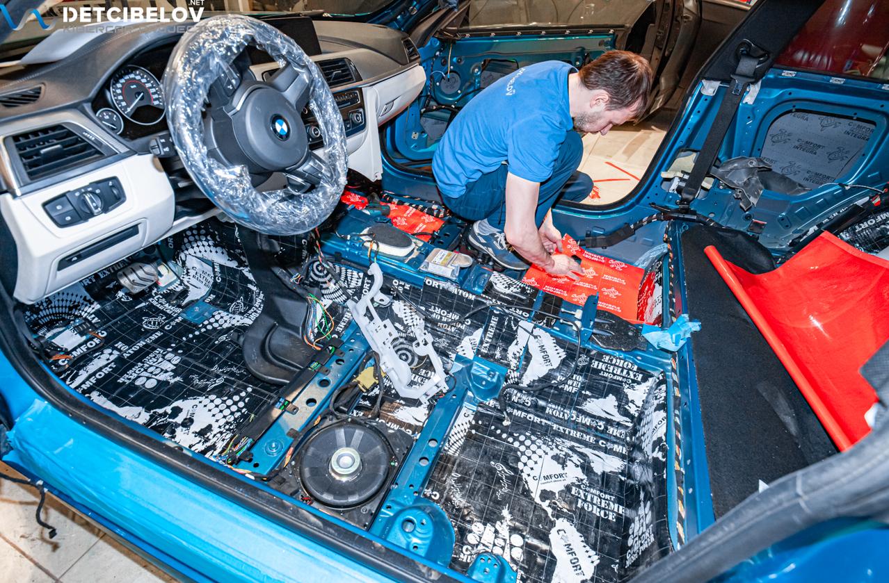 Шумоизолция пола BMW 4 серии