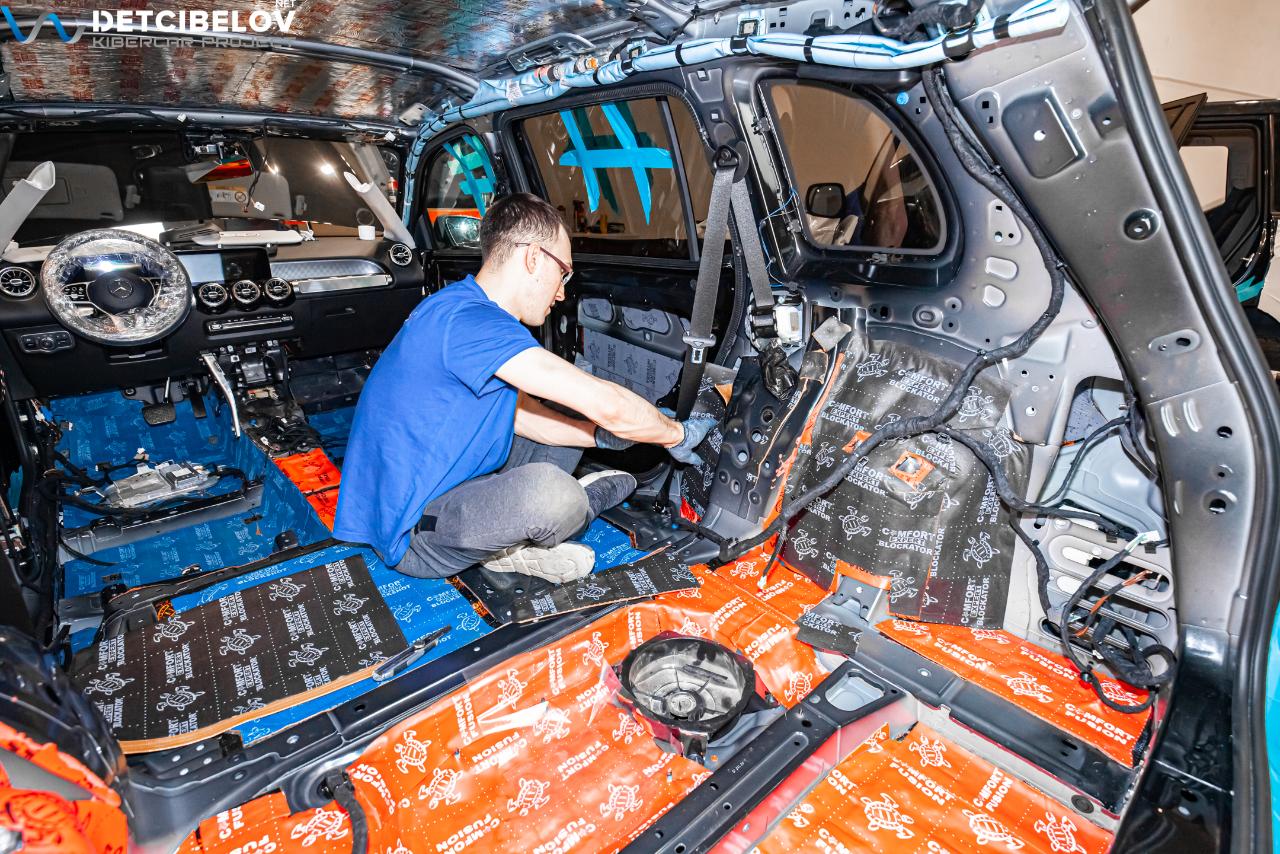 Шумоизоляция колесных арок Mercedes-Benz GLB (X247)