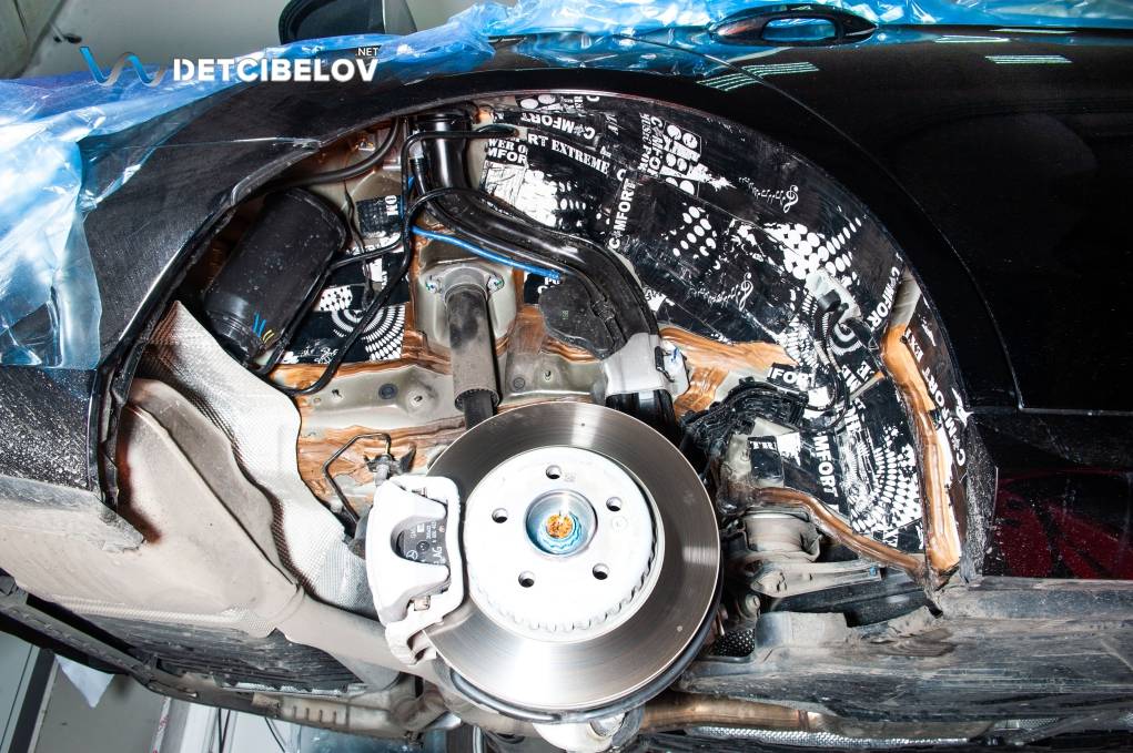 Шумоизоляция колесных арок Mercedes-Benz