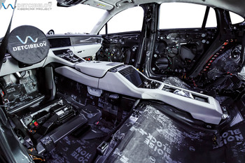 Porsche Panamera: шумоизоляция STP Aerocell