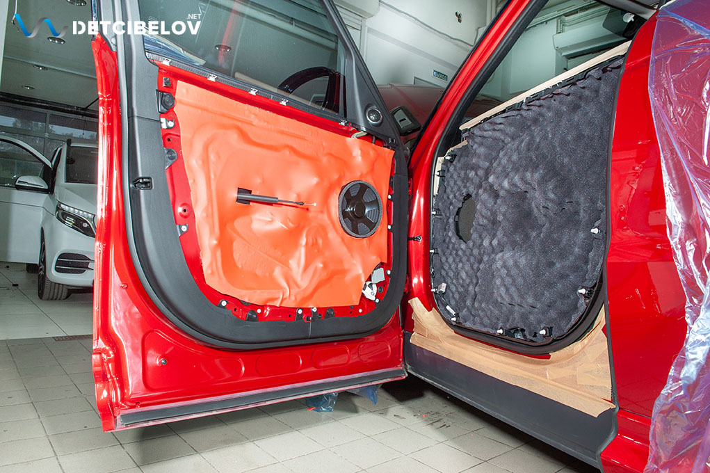 Шумоизоляция дверей Land Rover