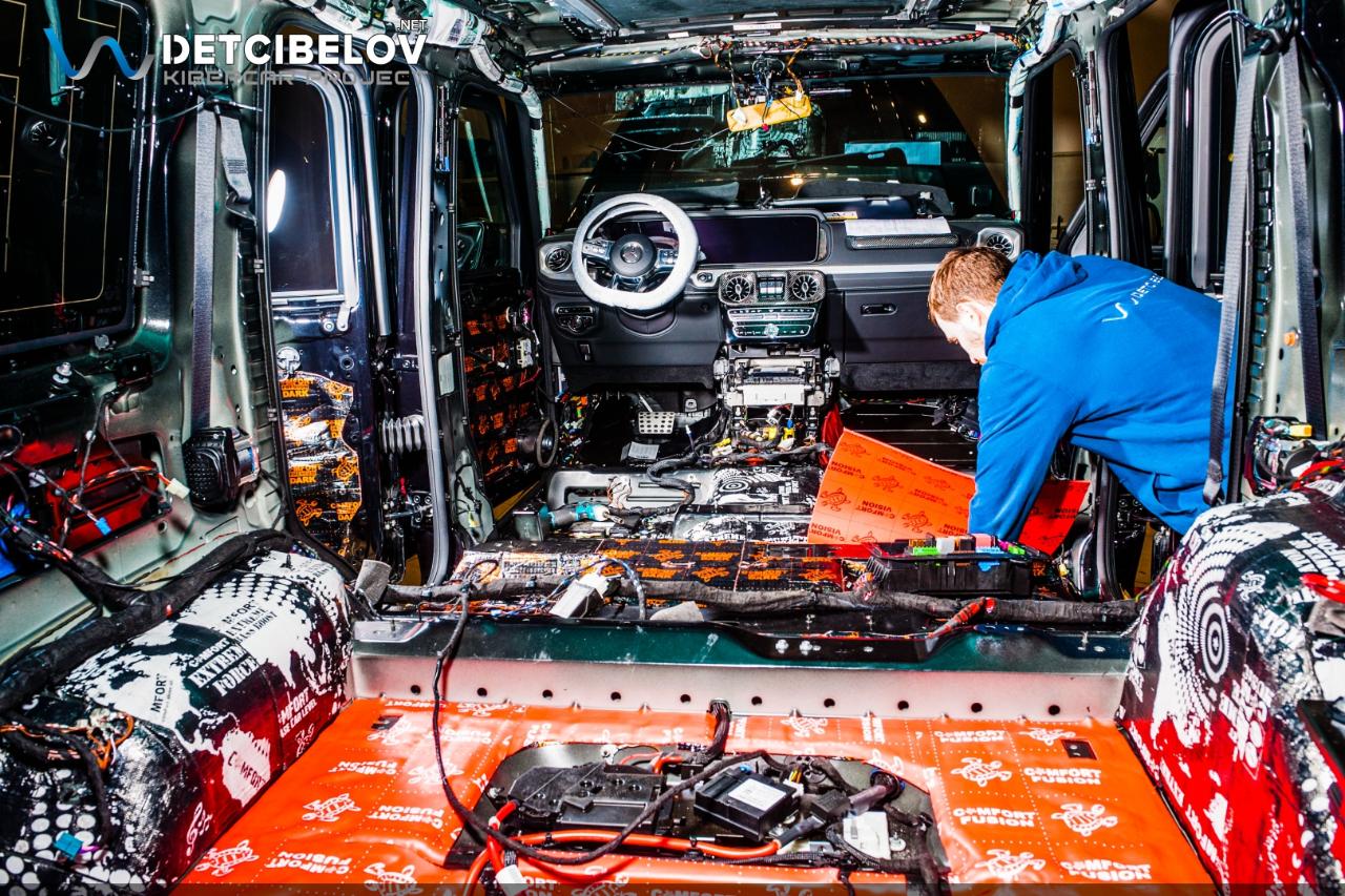 Шумоизоляция пола Mercedes-Benz G-Класс Brabus (G700)