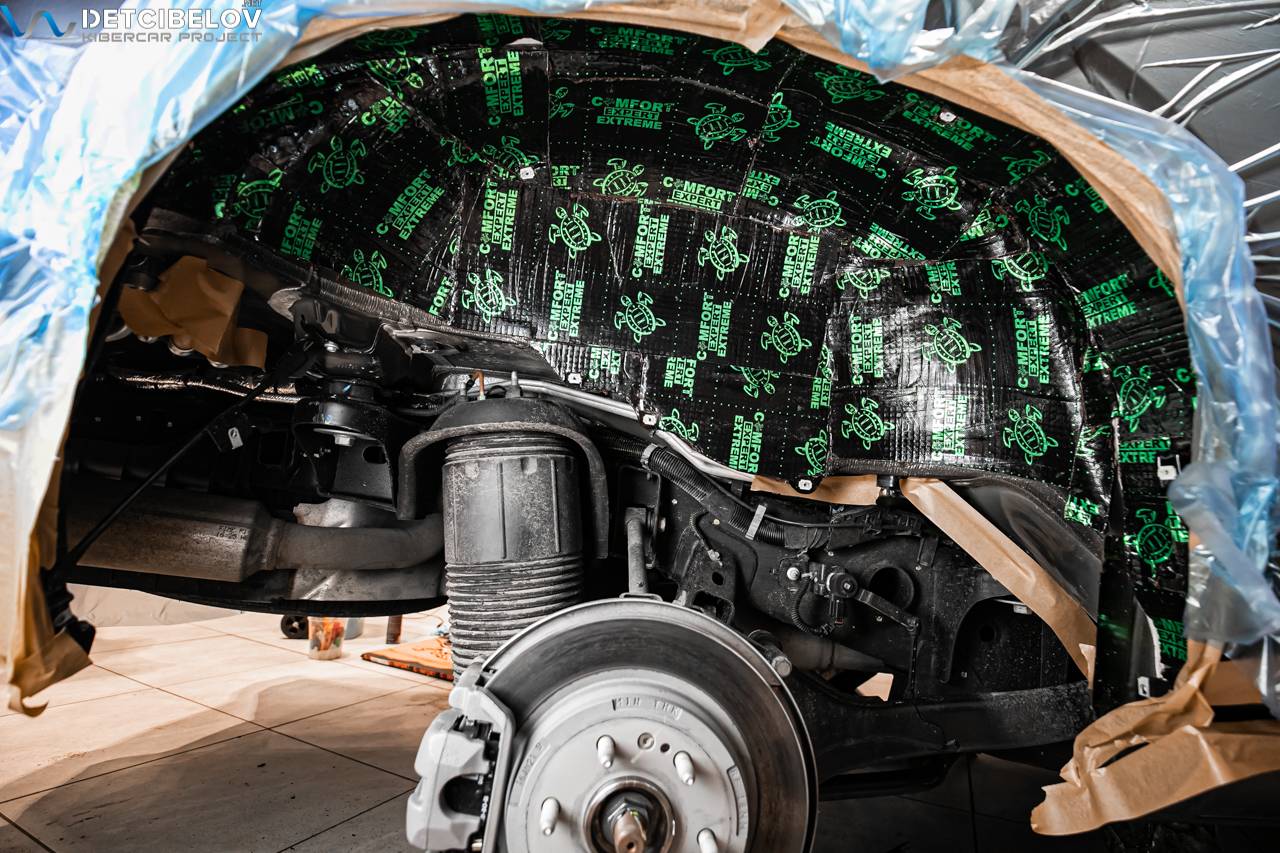 Шумоизоляция колесных арок Cadillac
