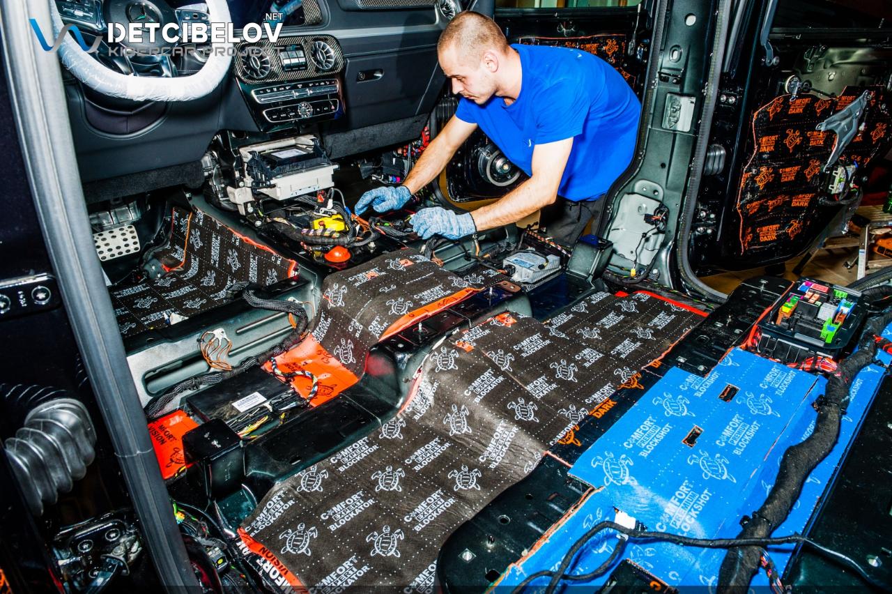 Шумоизоляция дверей Mercedes-Benz G-Класс Brabus (G700)