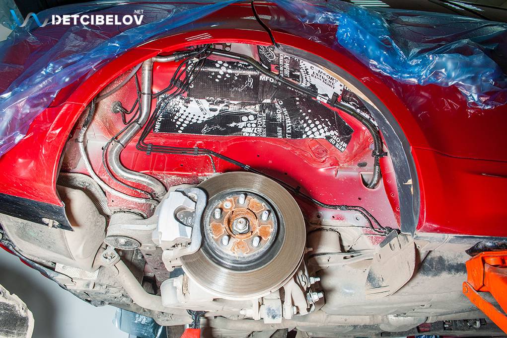 Шумоизоляция колесных арок Land Rover