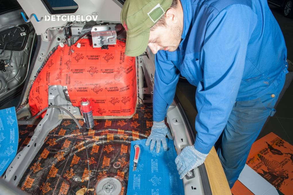 Шумоизоляция багажника Volkswagen