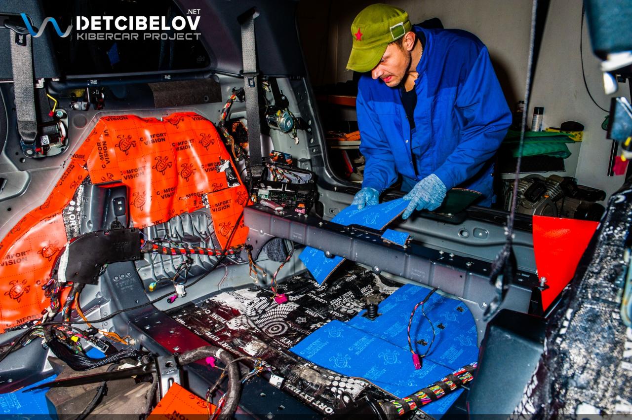 Шумоизоляция пола Mercedes-Benz GLS (X167)