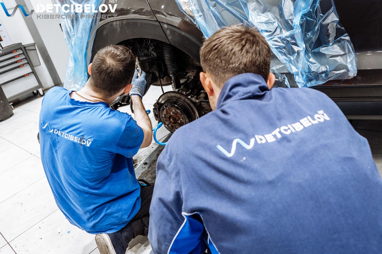 Шумоизолция колесных арок Hyundai Tucson