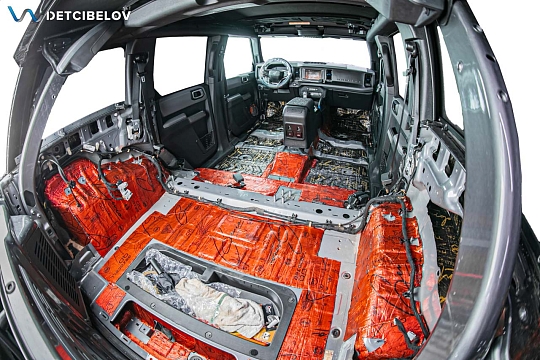 Пол, внутренние арки, багажник