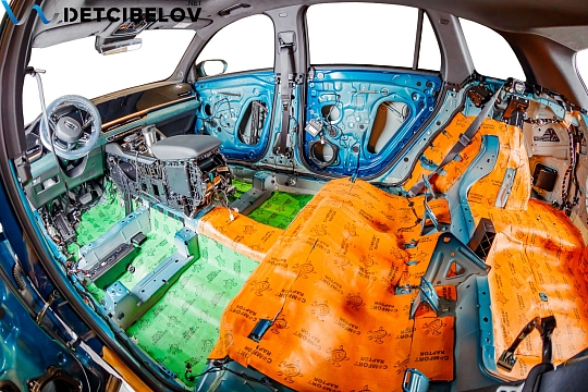 Пол, внутренние арки, багажник