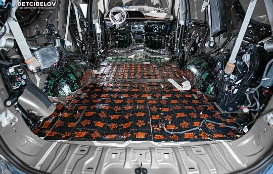 Пол, внутренние арки, багажник