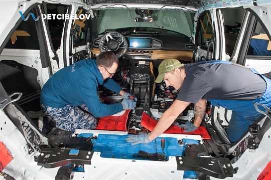 Пол, внутренние арки, багажник