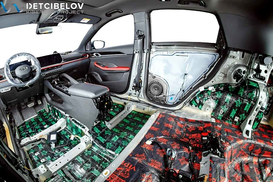 Пол, внутренние арки, багажник