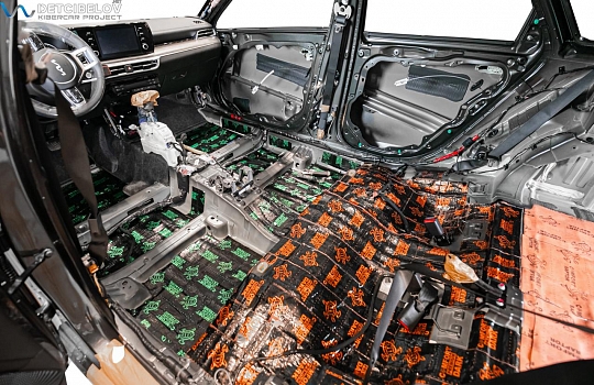 Пол, внутренние арки, багажник