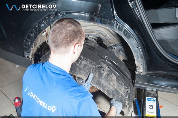 Шумоизоляция передних арок