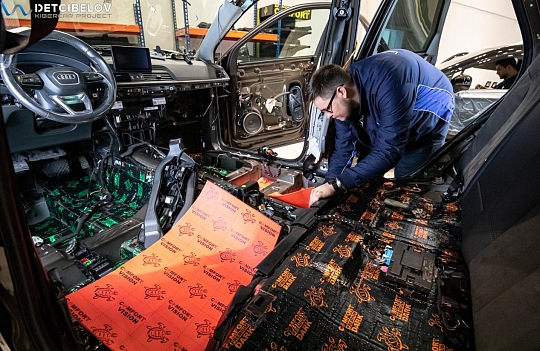 Пол, внутренние арки, багажник