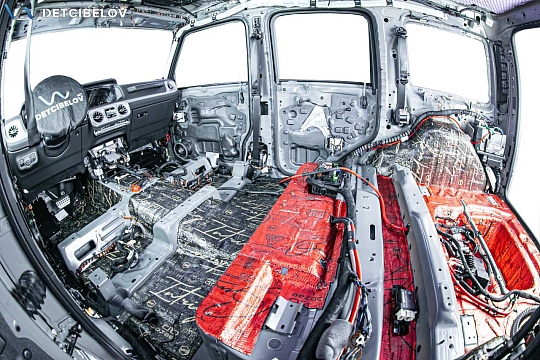 Пол, внутренние арки, багажник