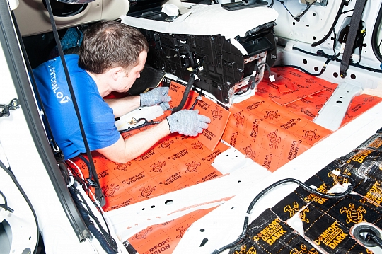 Пол, внутренние арки, багажник