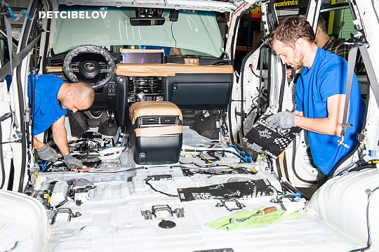 Пол, внутренние арки, багажник