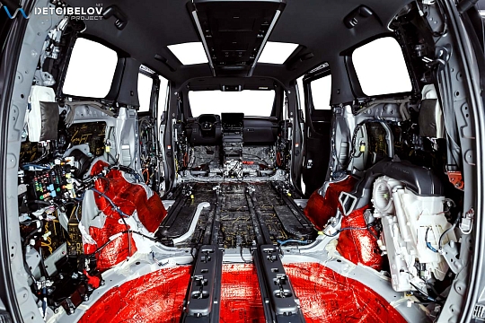 Пол, внутренние арки, багажник